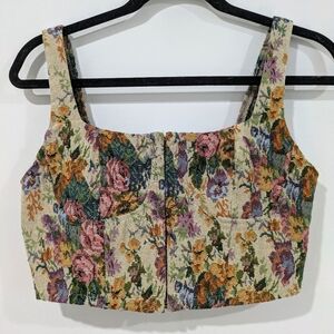 Wild Fable Floral Tapestry Crop Top